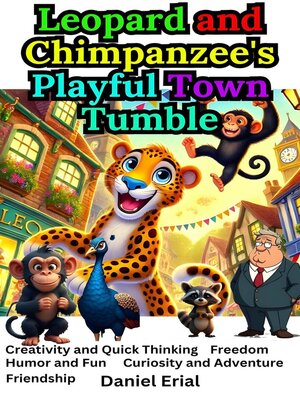 cover image of Leopard and Chimpanzee's Playful Town Tumble